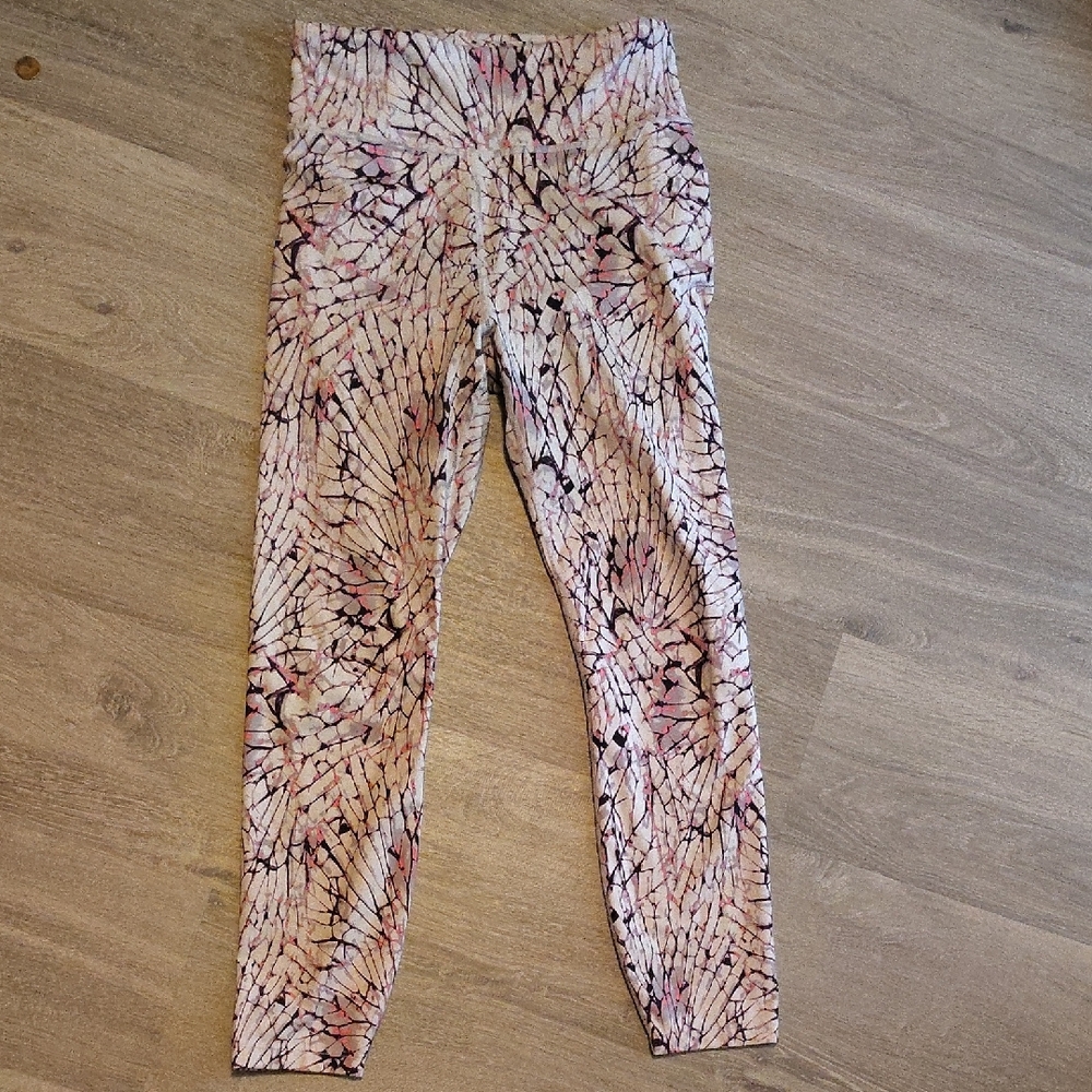 JoyLab Pink and Black Patterned Leggings